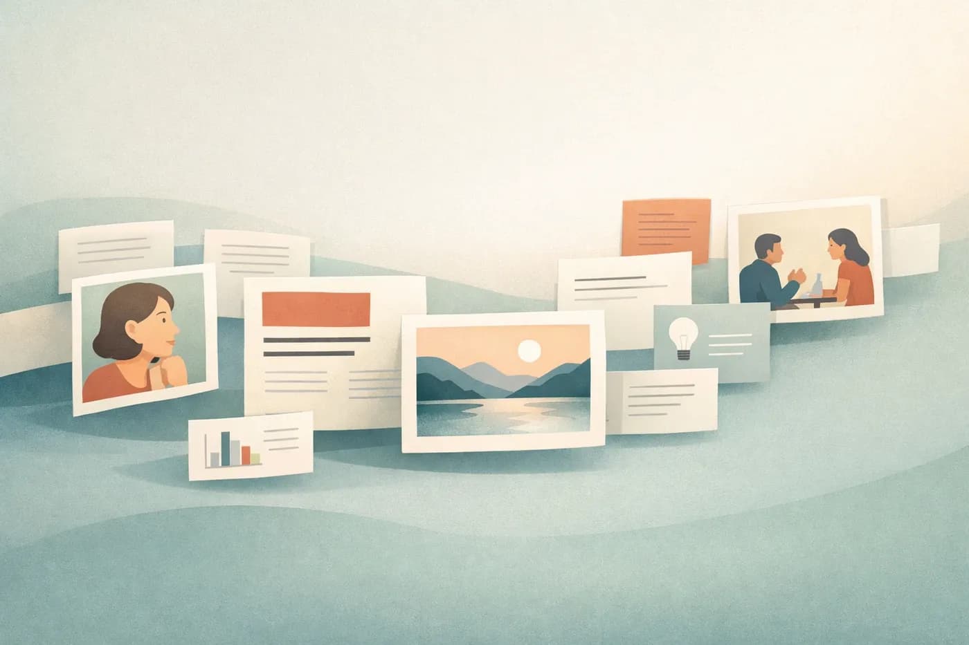 Abstract image showing a flow of information